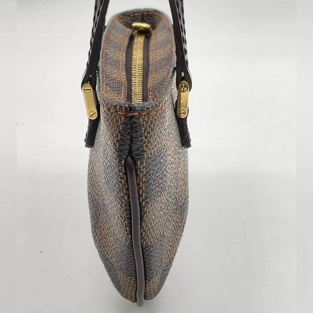 Authentic Louis Vuitton Damier Ebene Manosque GM Pouch W/Box mini bag - Picture 7 of 17